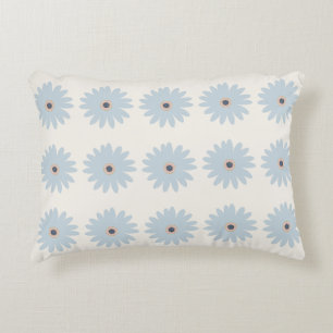 Cojín Decorativo Margarita azul claro