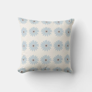 Cojín Decorativo Margarita azul claro