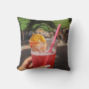 Cojín Decorativo Margarita con vista del Arco del Árbol   Loreto