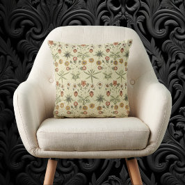 Cojín Decorativo Margarita de William Morris, Flores Victorianas An