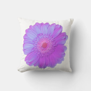 Cojín Decorativo Margarita gerbera púrpura