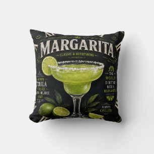 Cojín Decorativo Margarita Mexican Cocktail Tequila Home Bar