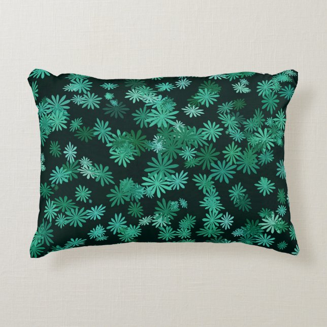Cojín Decorativo Margaritas Azules (Anverso)