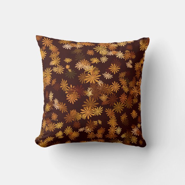 Cojín Decorativo Margaritas de Otoño (Anverso)