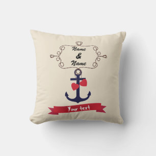 Cojín Decorativo Margen de cuerda de anclaje marea náutica naval tr