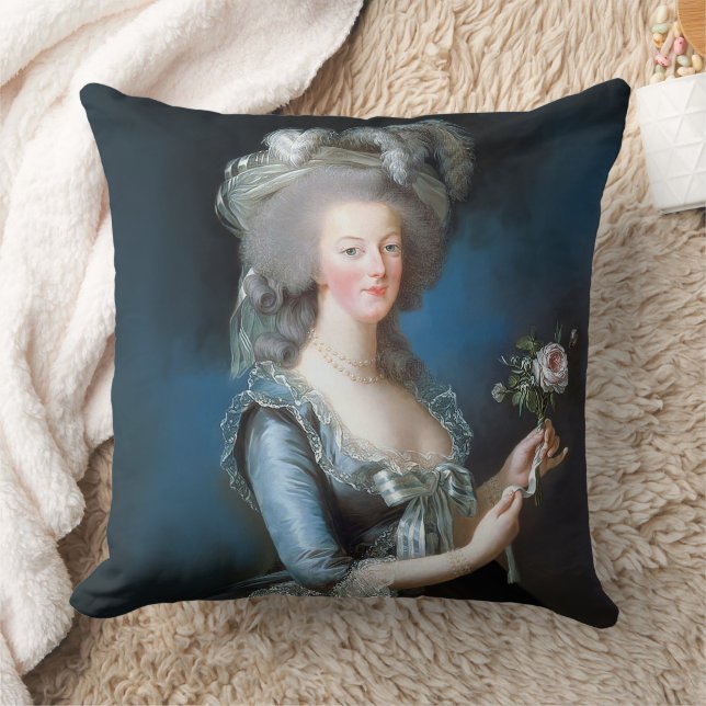 Cojín Decorativo María Antonieta con una rosa (Manta)