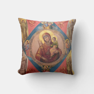 Cojín Decorativo María, Jesús y ángeles
