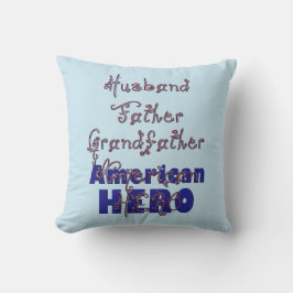 Cojín Decorativo Marido de abadejo padre Hero Square Pillow