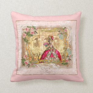 Cojín Decorativo Marie Antoinette en Versalles en rosa