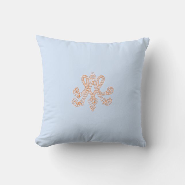 Cojín Decorativo Marie Antoinette – Monogramm – Monogram initials (Anverso)