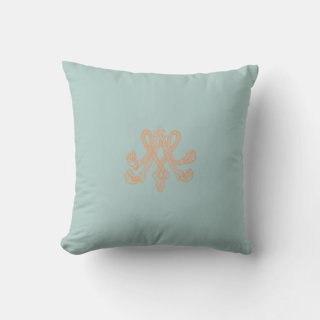 Cojín Decorativo Marie Antoinette – Monogramm – Monogram initials (Anverso)