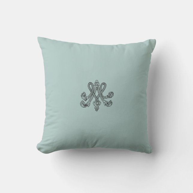 Cojín Decorativo Marie Antoinette – Monogramm – Monogram initials (Anverso)