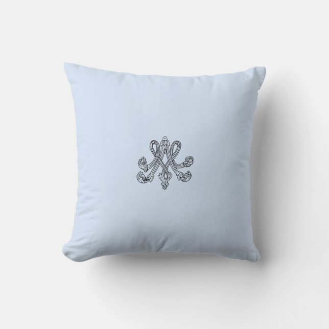 Cojín Decorativo Marie Antoinette – Monogramm – Monogram initials (Anverso)