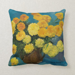 Cojín Decorativo Marigold Bouquet—Doble cara