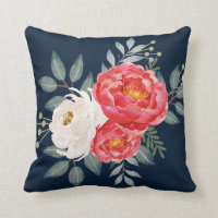 Marina de guerra botánica, rojo y marfil florales