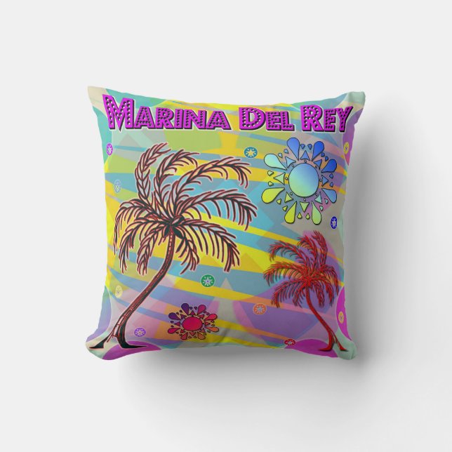 Cojín Decorativo Marina Del Rey Feliz y Esperanza Pillow (Anverso)