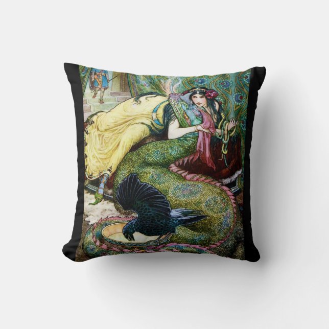 Cojín Decorativo Marina y el Dragón (Anverso)