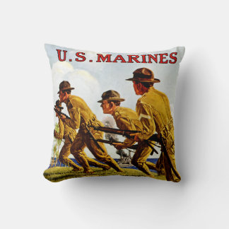 Cojín Decorativo Marines de Estados Unidos ~ Soldados del mar