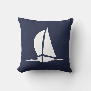 Cojín Decorativo Marioneta Náutica Blanca Navy Costa Azul