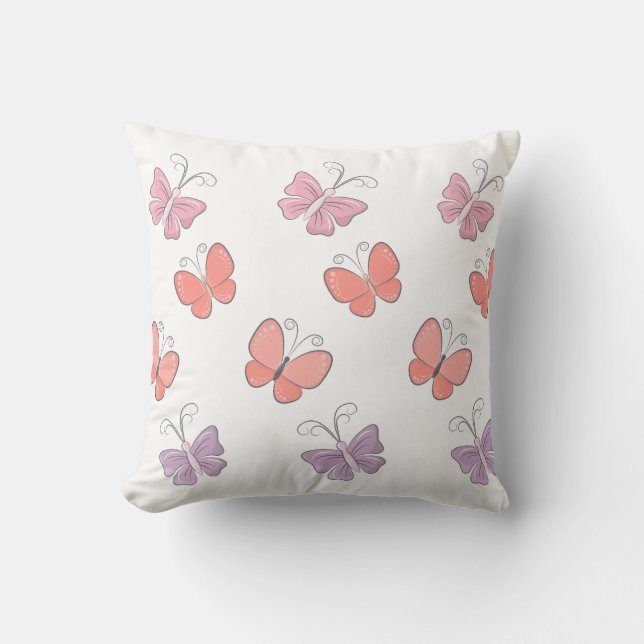 Cojín decorativo mariposa (Anverso)