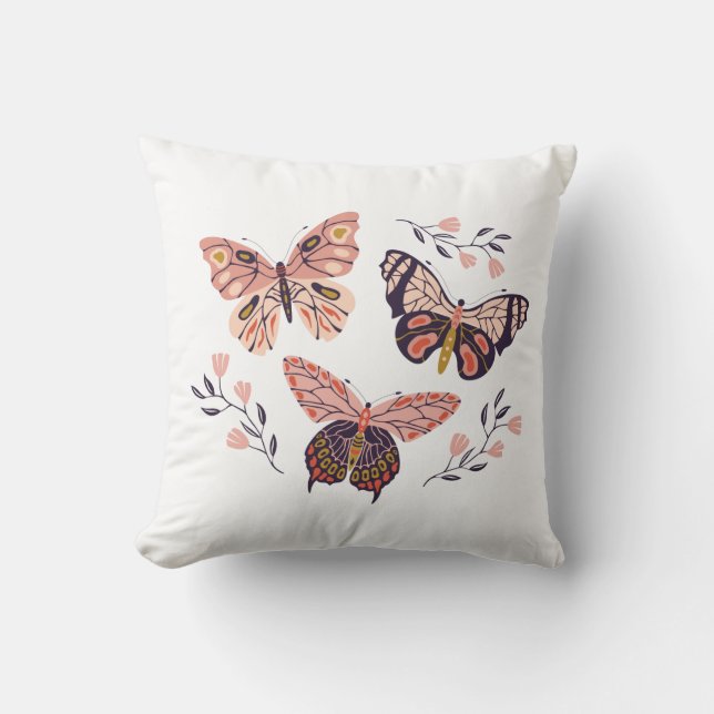Cojín Decorativo Mariposa (Anverso)