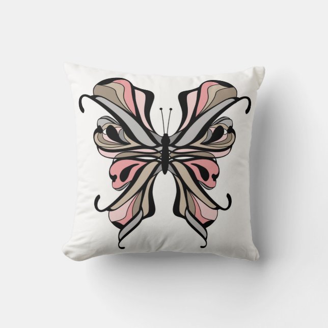 Cojín Decorativo Mariposa abierta (Anverso)