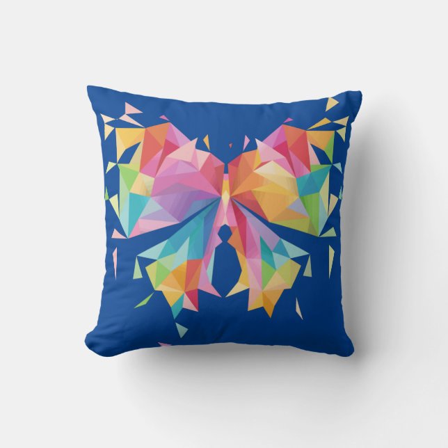 Cojín Decorativo Mariposa abstracta (Anverso)