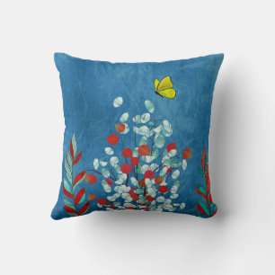 Cojín Decorativo Mariposa Amarilla