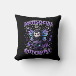 Cojín Decorativo Mariposa Antisocial