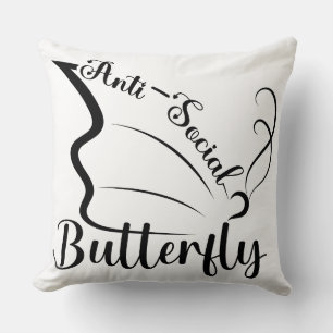 Cojín Decorativo Mariposa antisocial