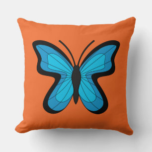 Cojín Decorativo Mariposa azul
