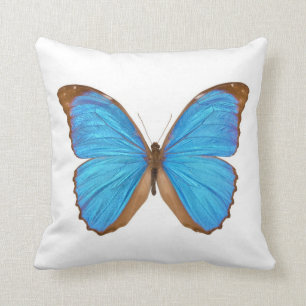 Cojín Decorativo Mariposa azul de Morpho