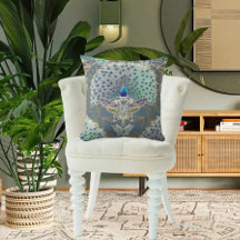 Mariposa azul de pizarra de estilo Art Deco Nouvea