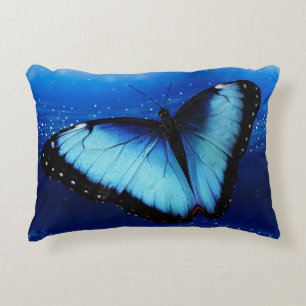 Cojín Decorativo Mariposa azul encantadora