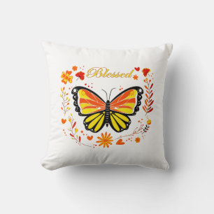 Cojín Decorativo Mariposa bendita de otoño