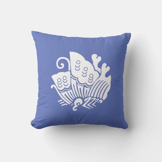 Cojín Decorativo Mariposa casera japonesa (Anverso)