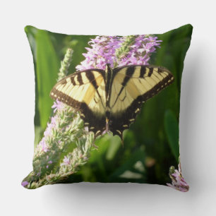 Cojín Decorativo Mariposa Cola de Golondrina en Flores Silvestres P