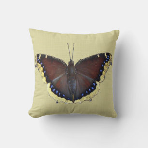 Cojín Decorativo Mariposa de capa de luto - Antiopa ninfalis