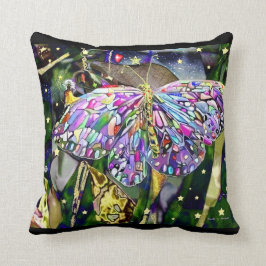 Cojín Decorativo Mariposa de hojas de oro!