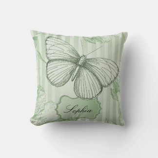 Cojín Decorativo Mariposa de menta