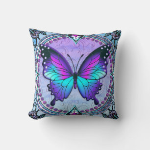 Cojín Decorativo Mariposa de sublimación con fondo