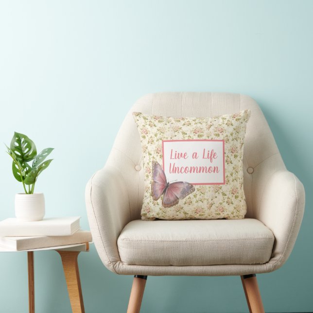 Cojín Decorativo Mariposa de vida poco común (Silla)