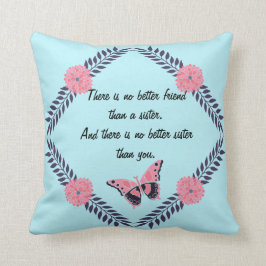 Cojín Decorativo Mariposa decorativa del personalizar de la cita de