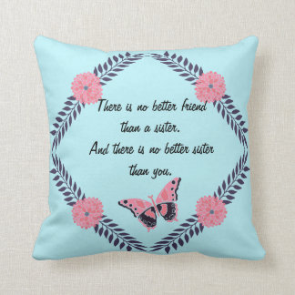 Cojín Decorativo Mariposa decorativa del personalizar de la cita de