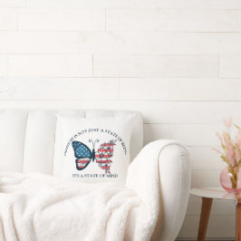 Cojín Decorativo Mariposa del 4 de Julio