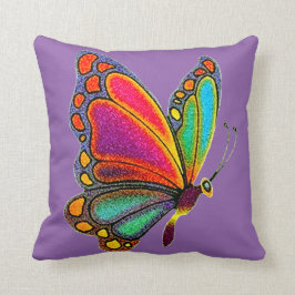 Cojín Decorativo Mariposa del arco iris