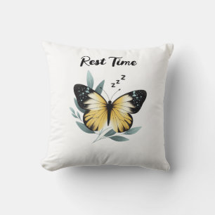 Cojín Decorativo Mariposa Dormida Tiempo de Descanso