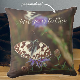 Cojín Decorativo Mariposa en flor