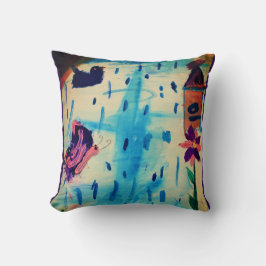 Cojín Decorativo Mariposa en un día de lluvia