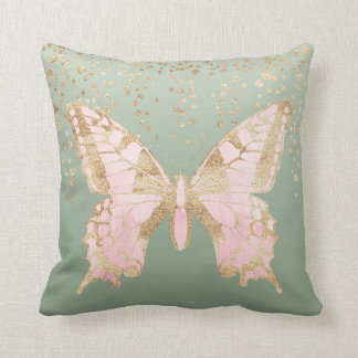 Cojín Decorativo Mariposa escabechada al oro